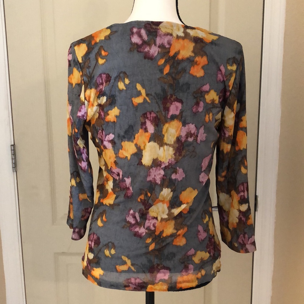 Liz Claiborne Floral Blouse - Picture 3 of 5